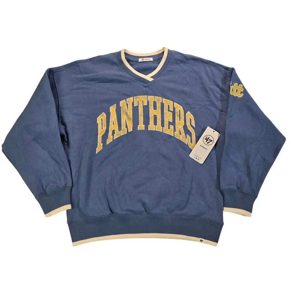 ’47 Pittsburgh Panthers Women’s Medium Blue Crewneck Sweatshirt NWT